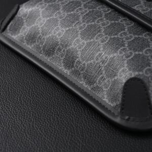 Gucci Ophidia GG Supreme Belt Bag – Black/Grey with Web Strap - Image 8