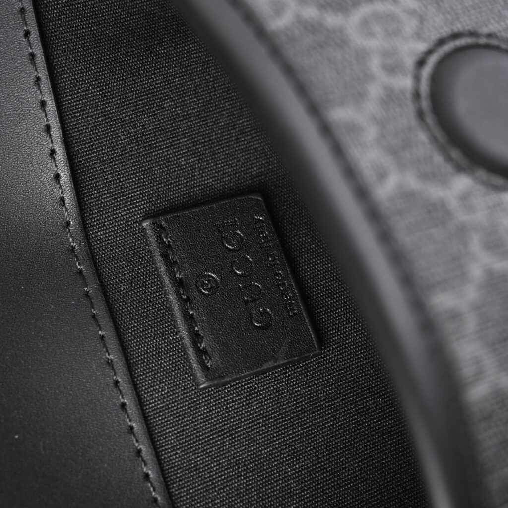 Gucci Ophidia GG Supreme Belt Bag – Black/Grey with Web Strap