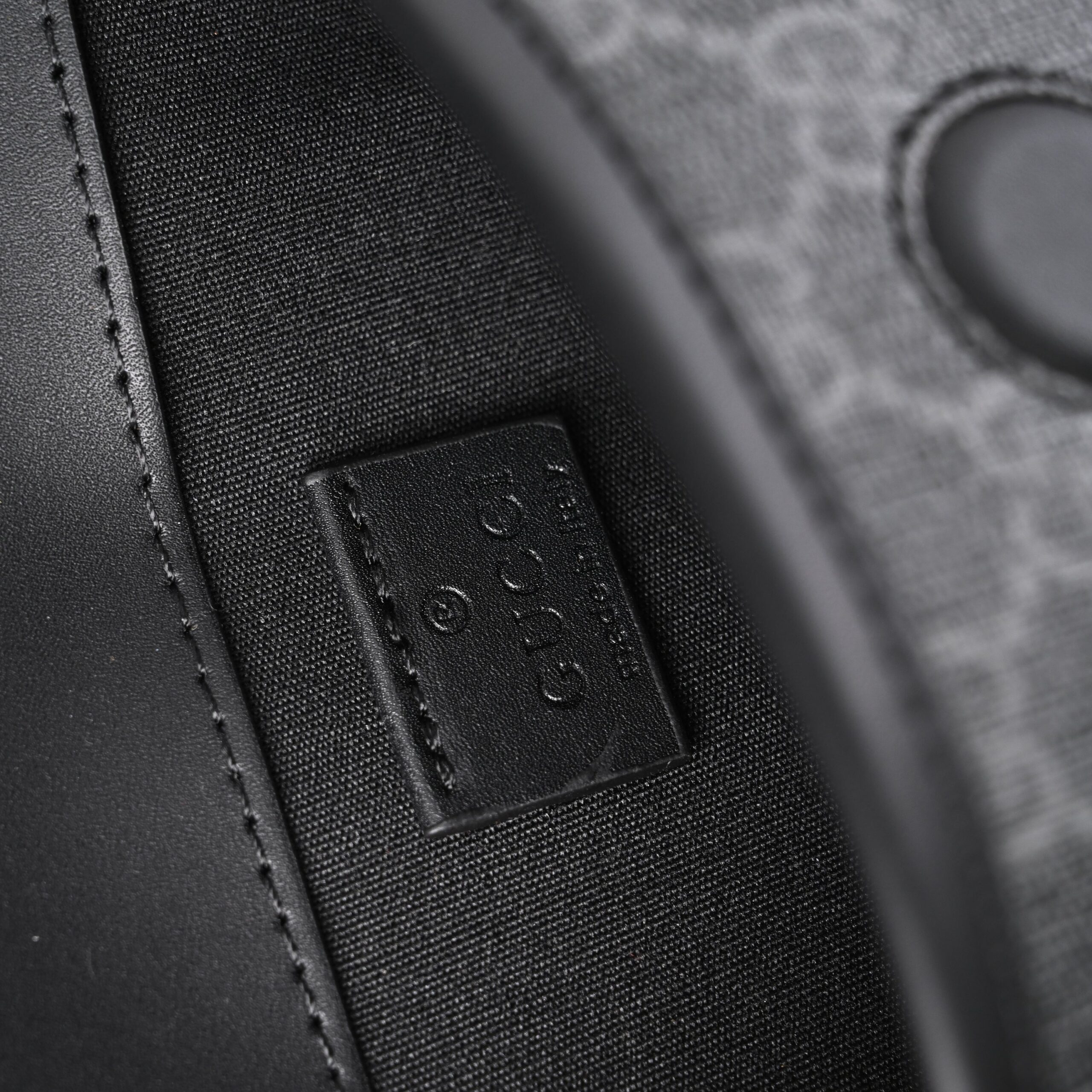 Gucci Ophidia GG Supreme Belt Bag – Black/Grey with Web Strap - Image 13