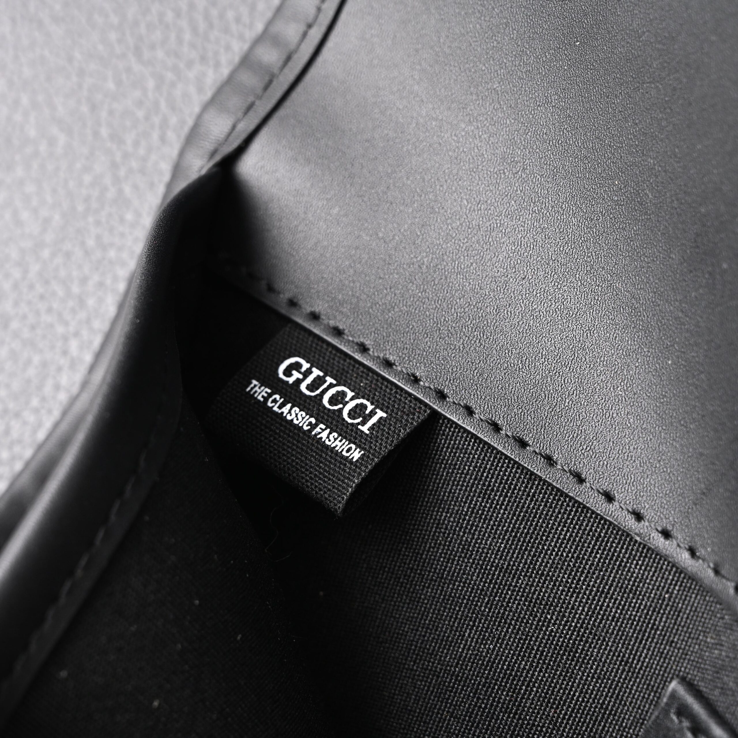 Gucci Ophidia GG Supreme Belt Bag – Black/Grey with Web Strap - Image 14