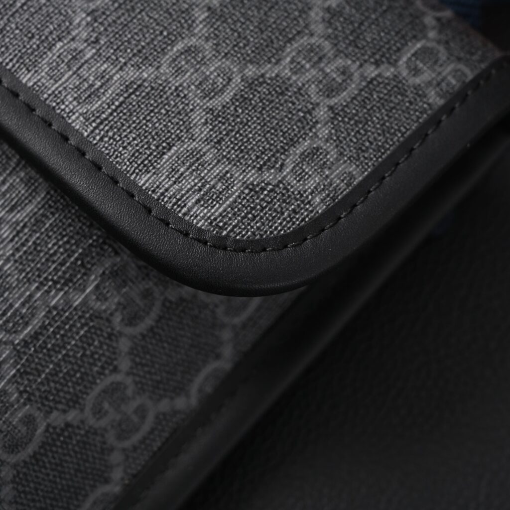 Gucci Ophidia GG Supreme Belt Bag – Black/Grey with Web Strap