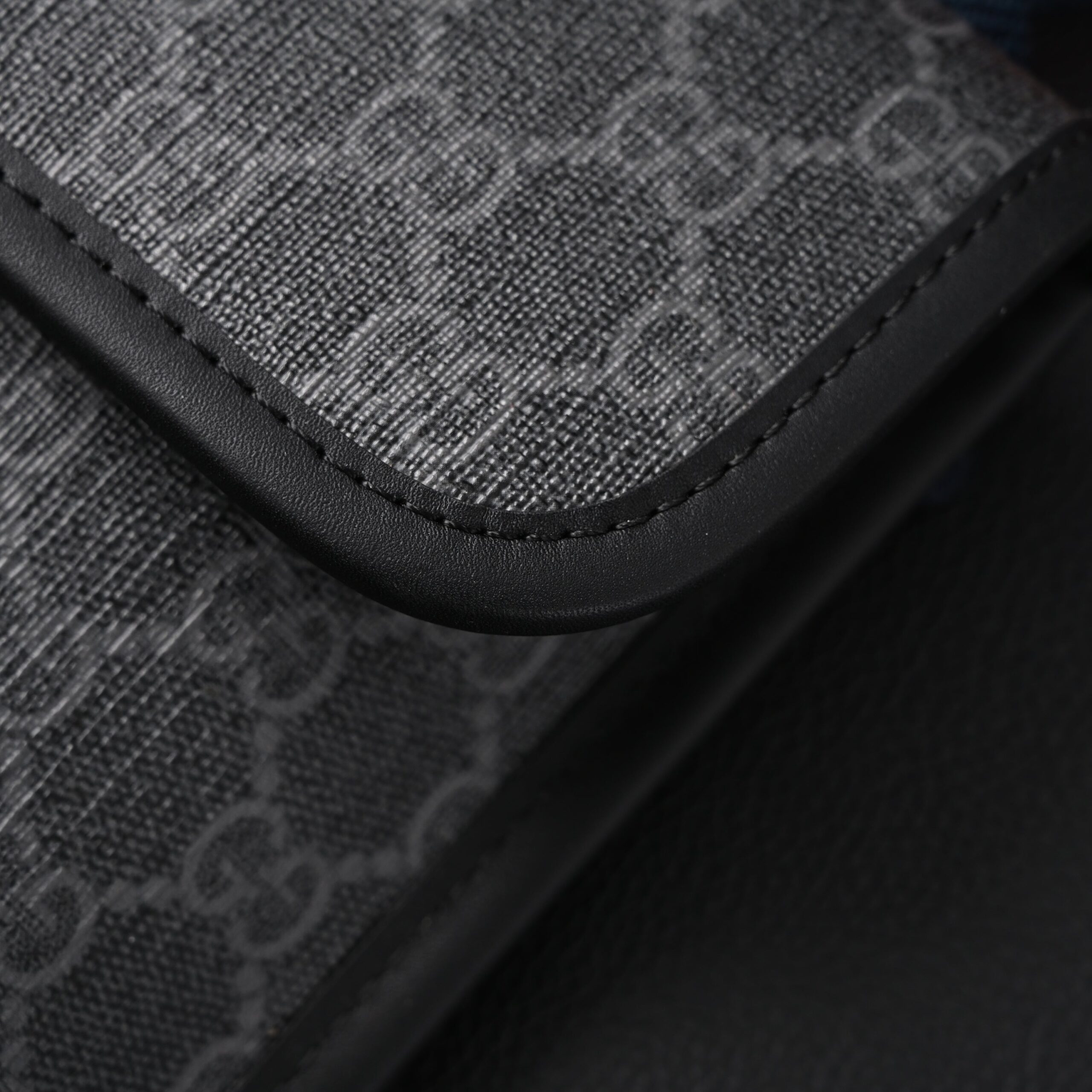 Gucci Ophidia GG Supreme Belt Bag – Black/Grey with Web Strap - Image 15
