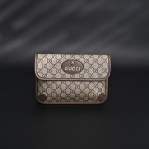 Gucci Ophidia GG Supreme Mini Belt Bag – Beige/Ebony with Web Stripe - Image 3
