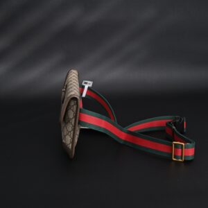Gucci Ophidia GG Supreme Mini Belt Bag – Beige/Ebony with Web Stripe - Image 6