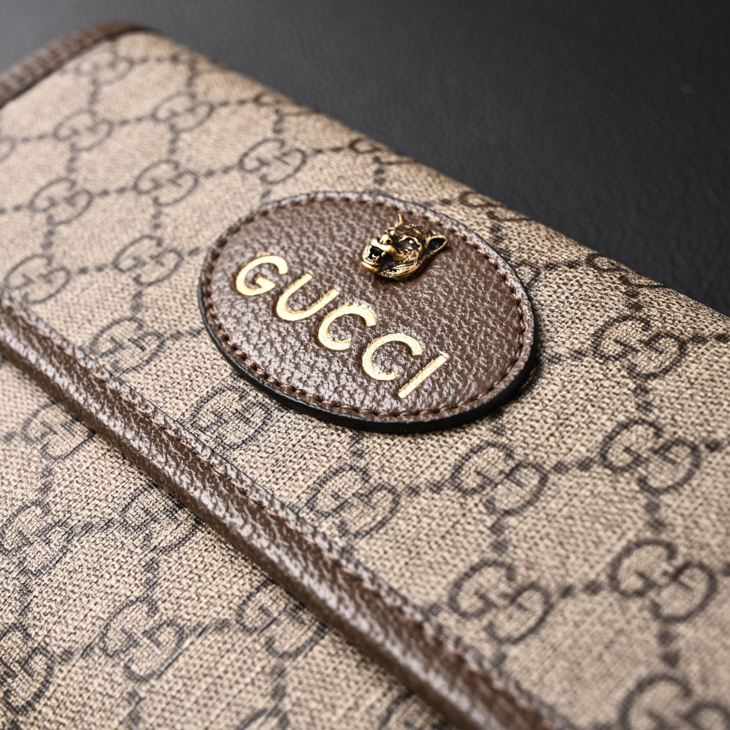 Gucci Ophidia GG Supreme Mini Belt Bag – Beige/Ebony with Web Stripe - Image 9