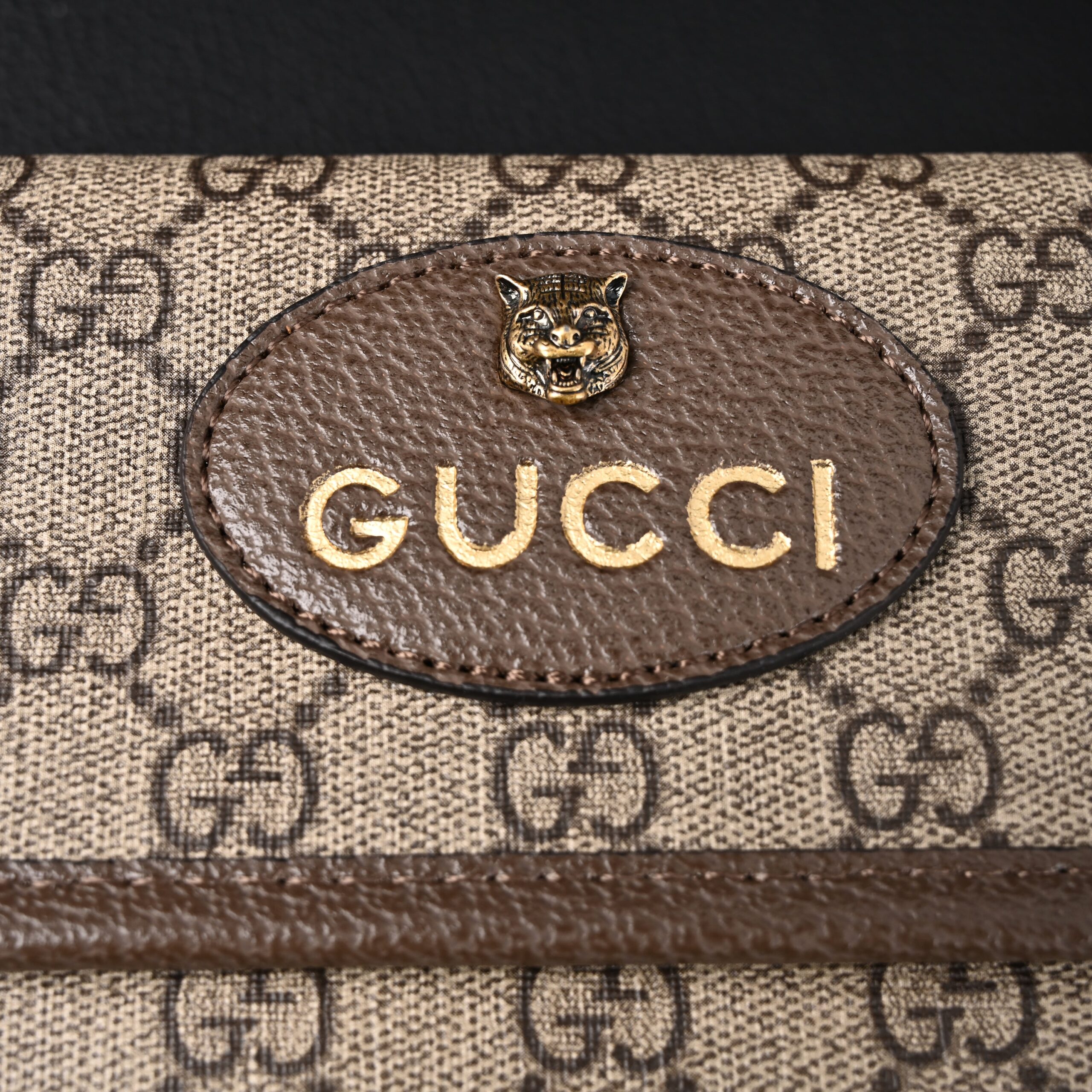 Gucci Ophidia GG Supreme Mini Belt Bag – Beige/Ebony with Web Stripe - Image 10