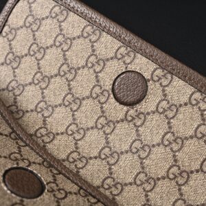 Gucci Ophidia GG Supreme Mini Belt Bag – Beige/Ebony with Web Stripe - Image 14