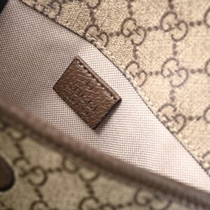 Gucci Ophidia GG Supreme Mini Belt Bag – Beige/Ebony with Web Stripe - Image 15