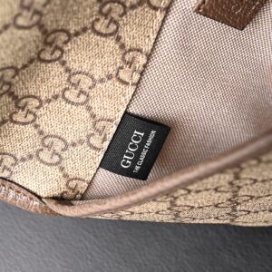 Gucci Ophidia GG Supreme Mini Belt Bag – Beige/Ebony with Web Stripe - Image 16