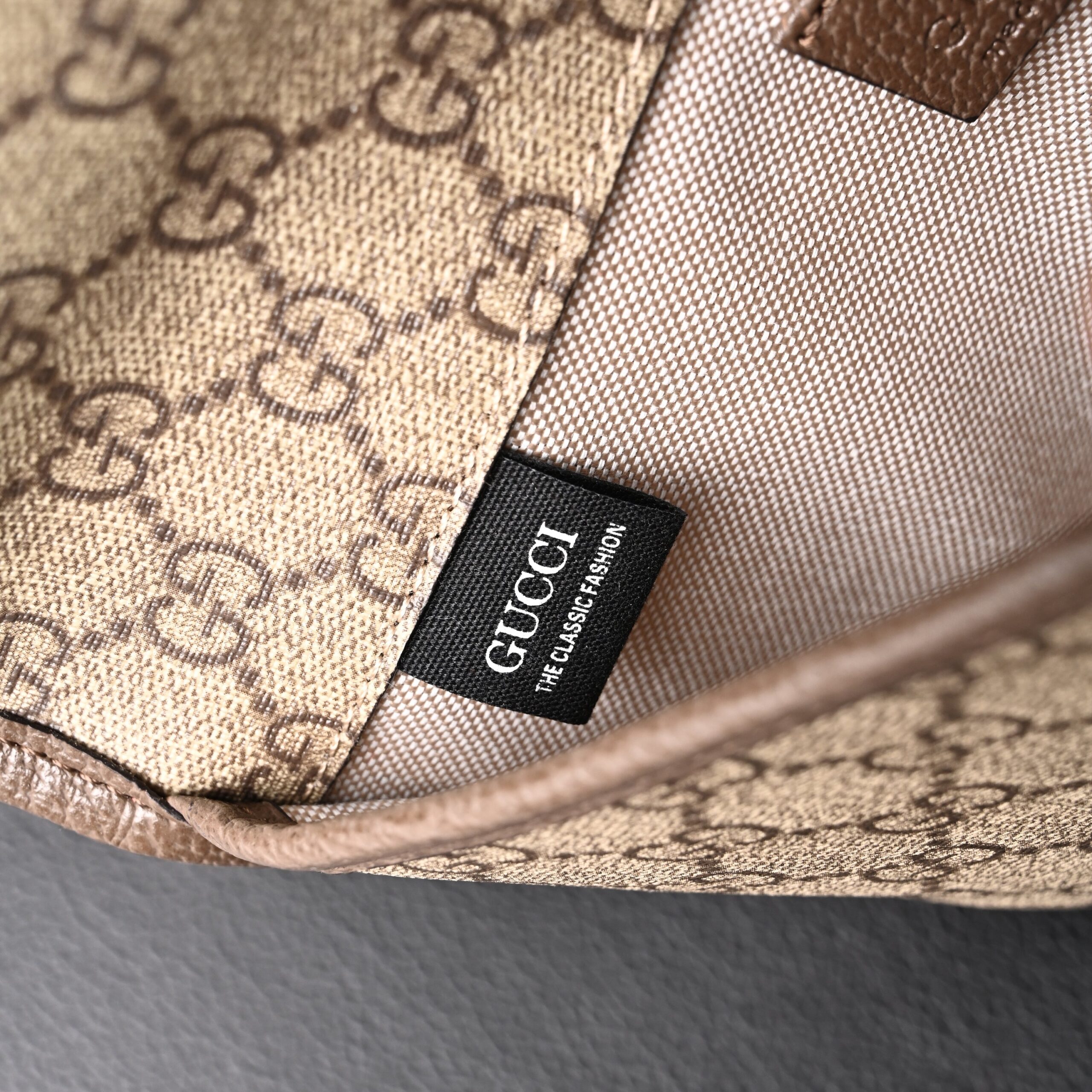Gucci Ophidia GG Supreme Mini Belt Bag – Beige/Ebony with Web Stripe - Image 16