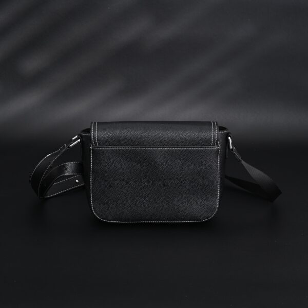 Dior Saddle Crossbody Bag – Black Grained Calfskin with Silver-Tone Hardware