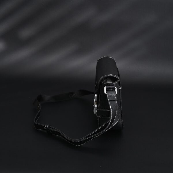 Dior Saddle Crossbody Bag – Black Grained Calfskin with Silver-Tone Hardware