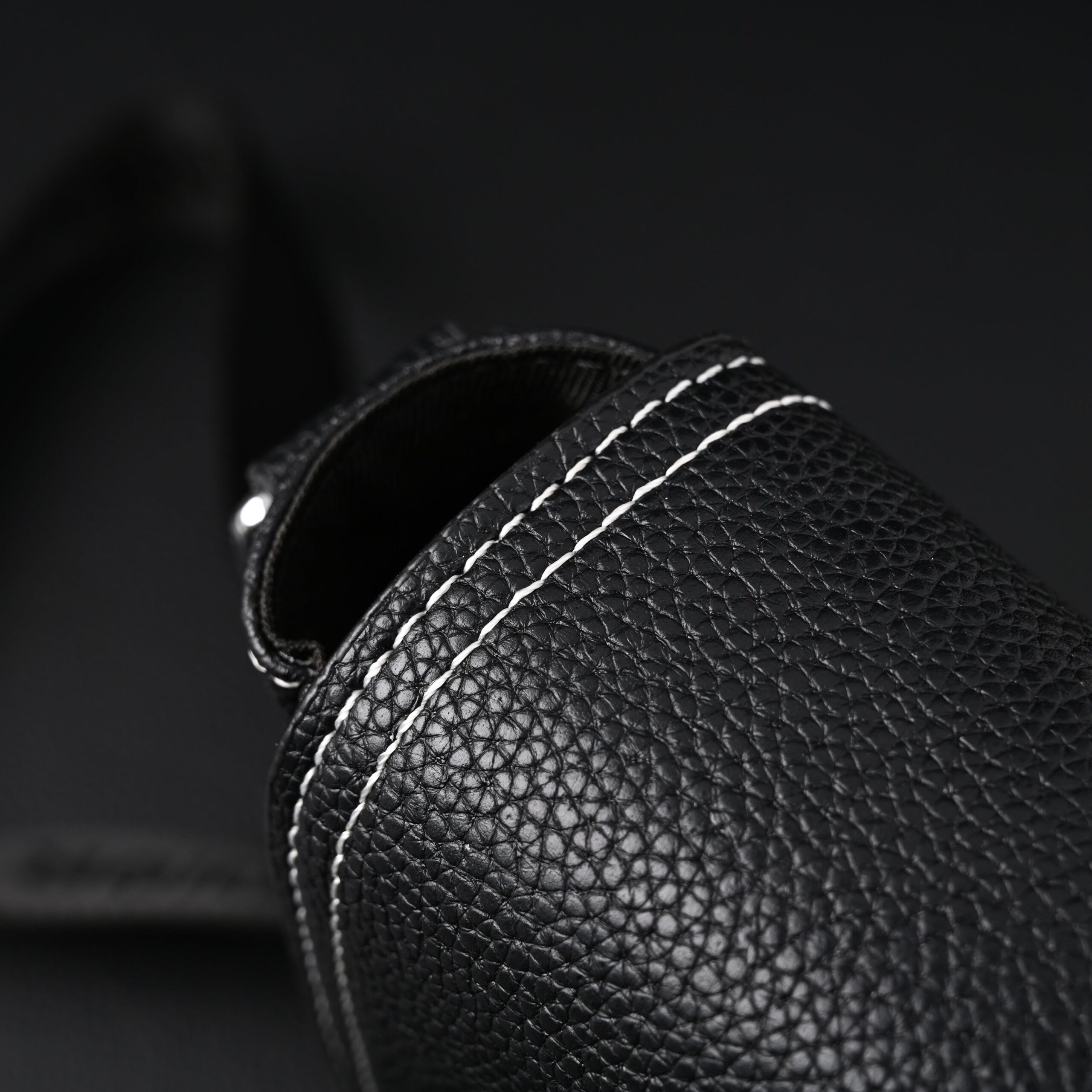 Dior Saddle Crossbody Bag – Black Grained Calfskin with Silver-Tone Hardware - Image 13