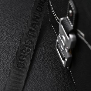 Dior Saddle Crossbody Bag – Black Grained Calfskin with Silver-Tone Hardware - Image 14