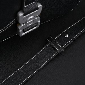 Dior Saddle Crossbody Bag – Black Grained Calfskin with Silver-Tone Hardware - Image 15