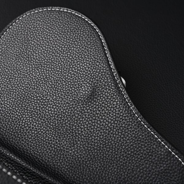 Dior Saddle Crossbody Bag – Black Grained Calfskin with Silver-Tone Hardware