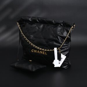 Chanel 19 Flap Bag – Black Quilted Lambskin with Gold & Ruthenium Hardware - Image 7