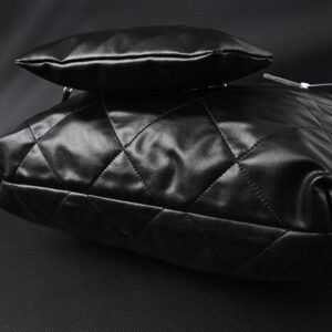 Chanel 19 Flap Bag – Black Quilted Lambskin with Gold & Ruthenium Hardware - Image 8