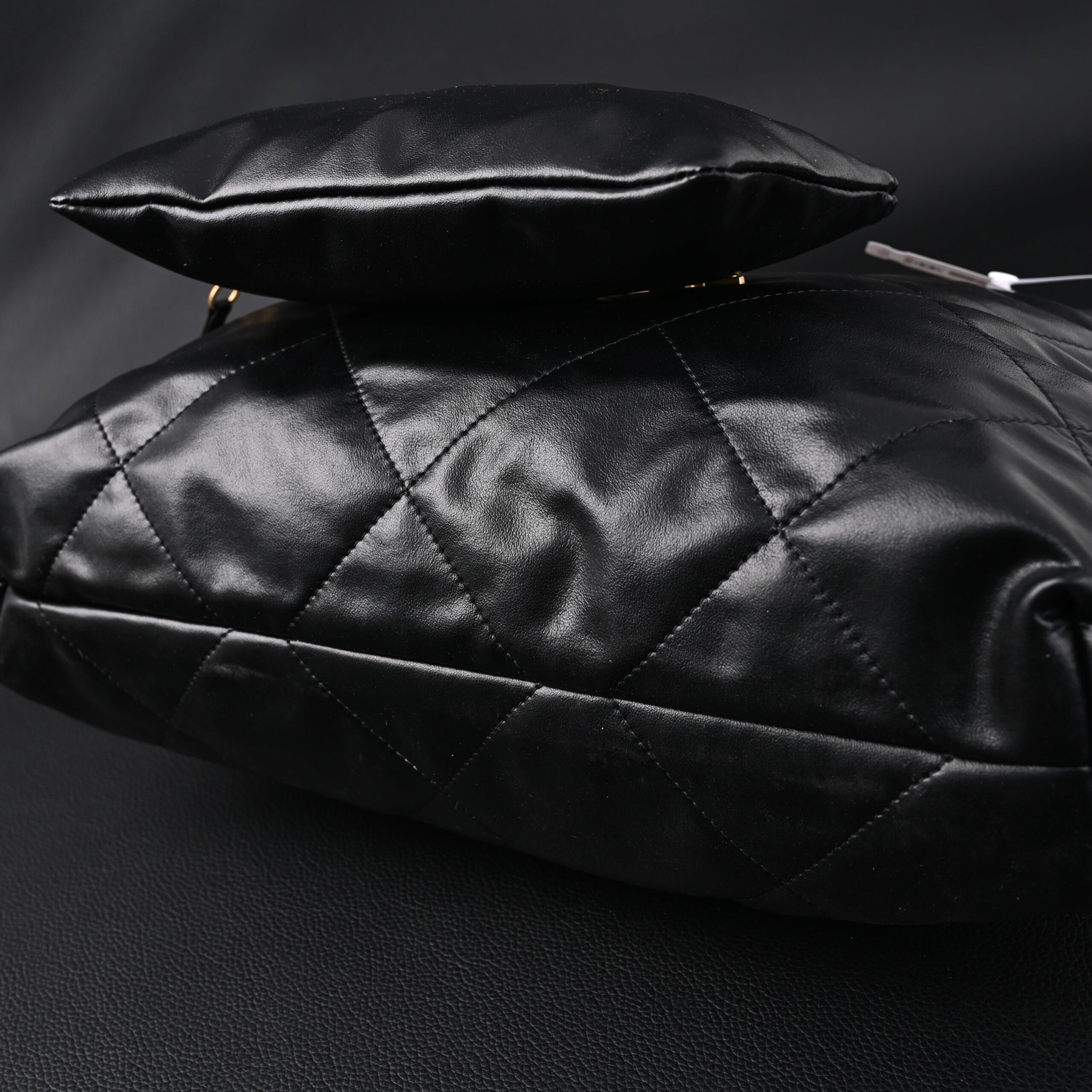 Chanel 19 Flap Bag – Black Quilted Lambskin with Gold & Ruthenium Hardware - Image 8