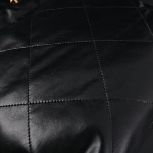Chanel 19 Flap Bag – Black Quilted Lambskin with Gold & Ruthenium Hardware - Image 11