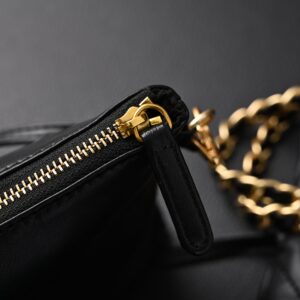 Chanel 19 Flap Bag – Black Quilted Lambskin with Gold & Ruthenium Hardware - Image 16