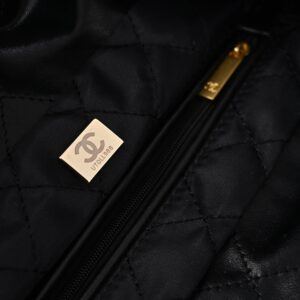 Chanel 19 Flap Bag – Black Quilted Lambskin with Gold & Ruthenium Hardware - Image 17