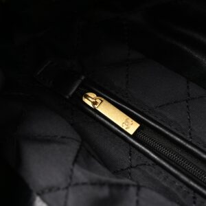 Chanel 19 Flap Bag – Black Quilted Lambskin with Gold & Ruthenium Hardware - Image 19