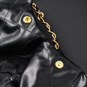 Chanel 19 Flap Bag – Black Quilted Lambskin with Gold & Ruthenium Hardware - Image 20