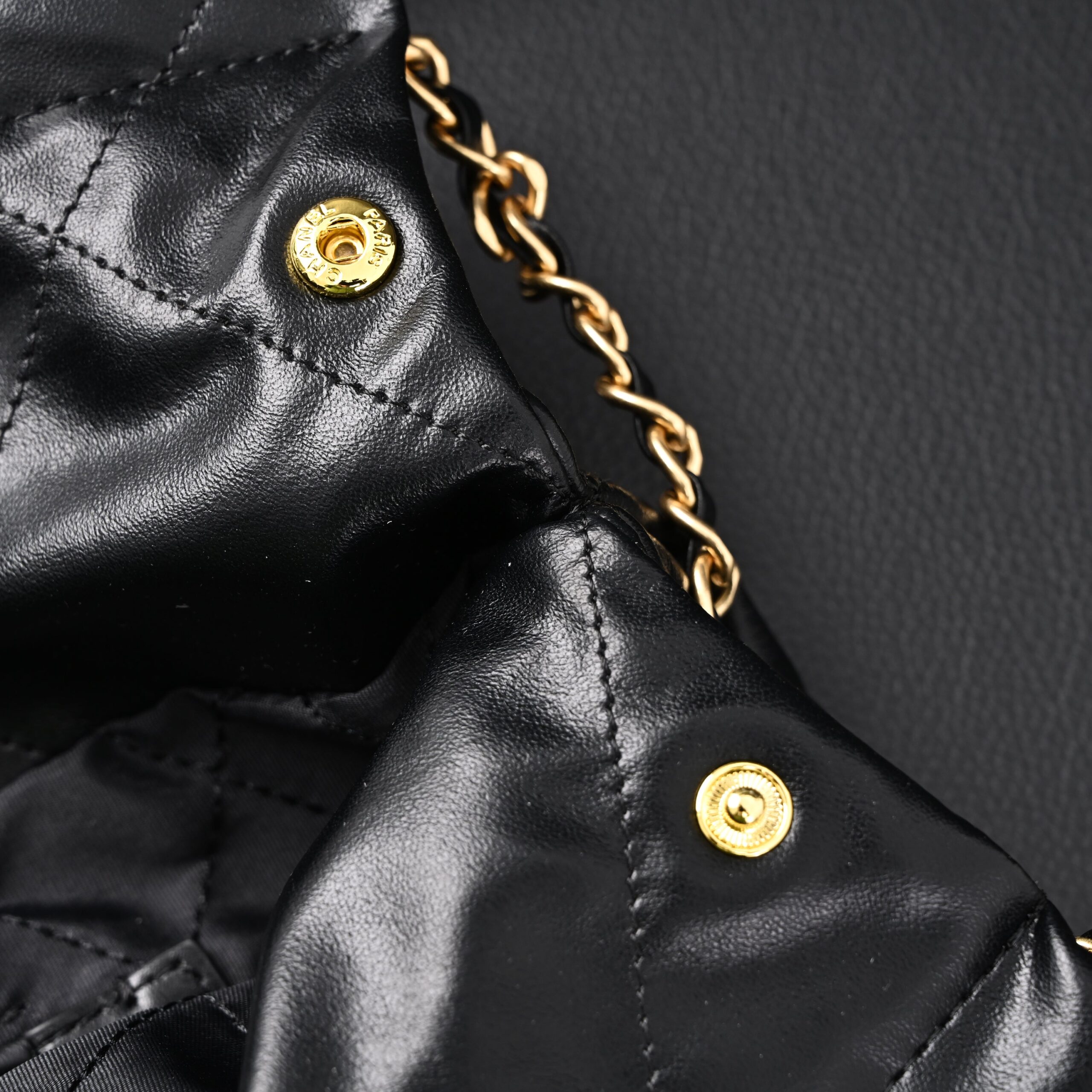 Chanel 19 Flap Bag – Black Quilted Lambskin with Gold & Ruthenium Hardware - Image 20