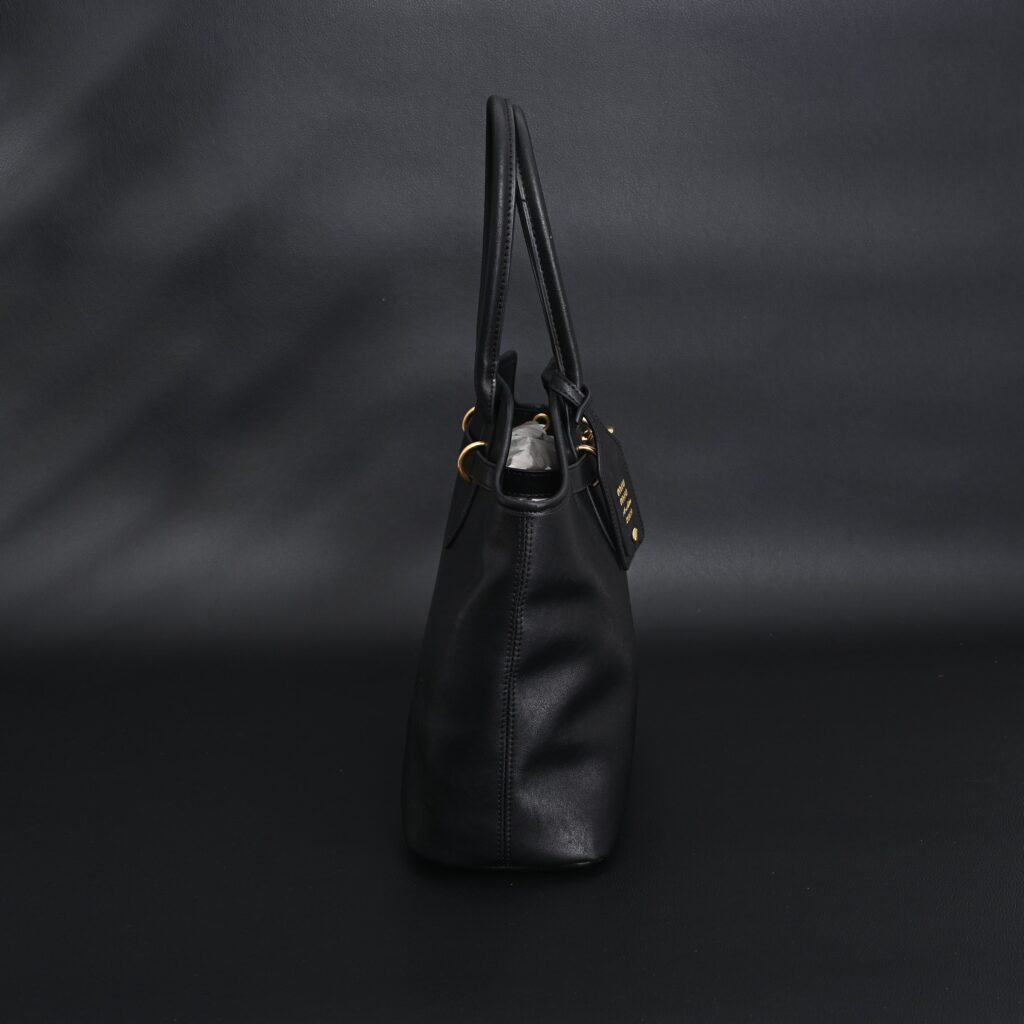 Miu Miu Leather Tote Bag – Classic Black