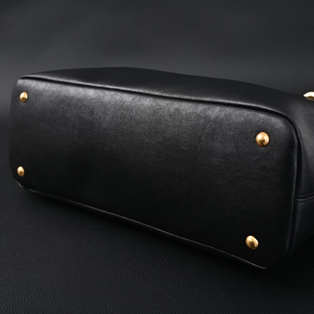 Miu Miu Leather Tote Bag – Classic Black