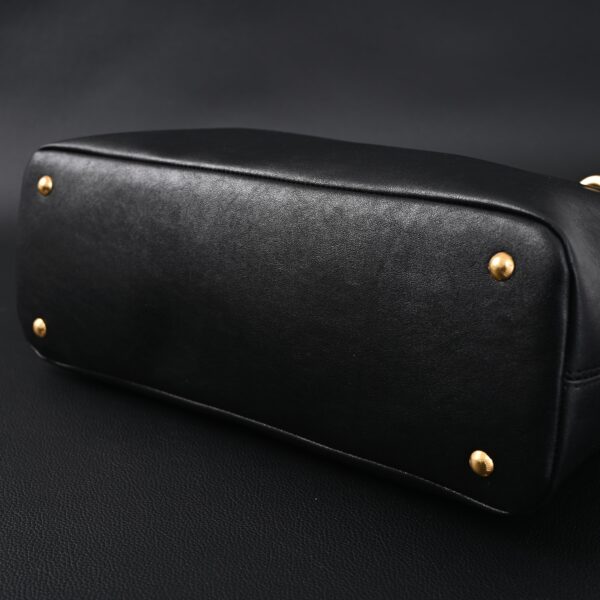 Miu Miu Leather Tote Bag – Classic Black