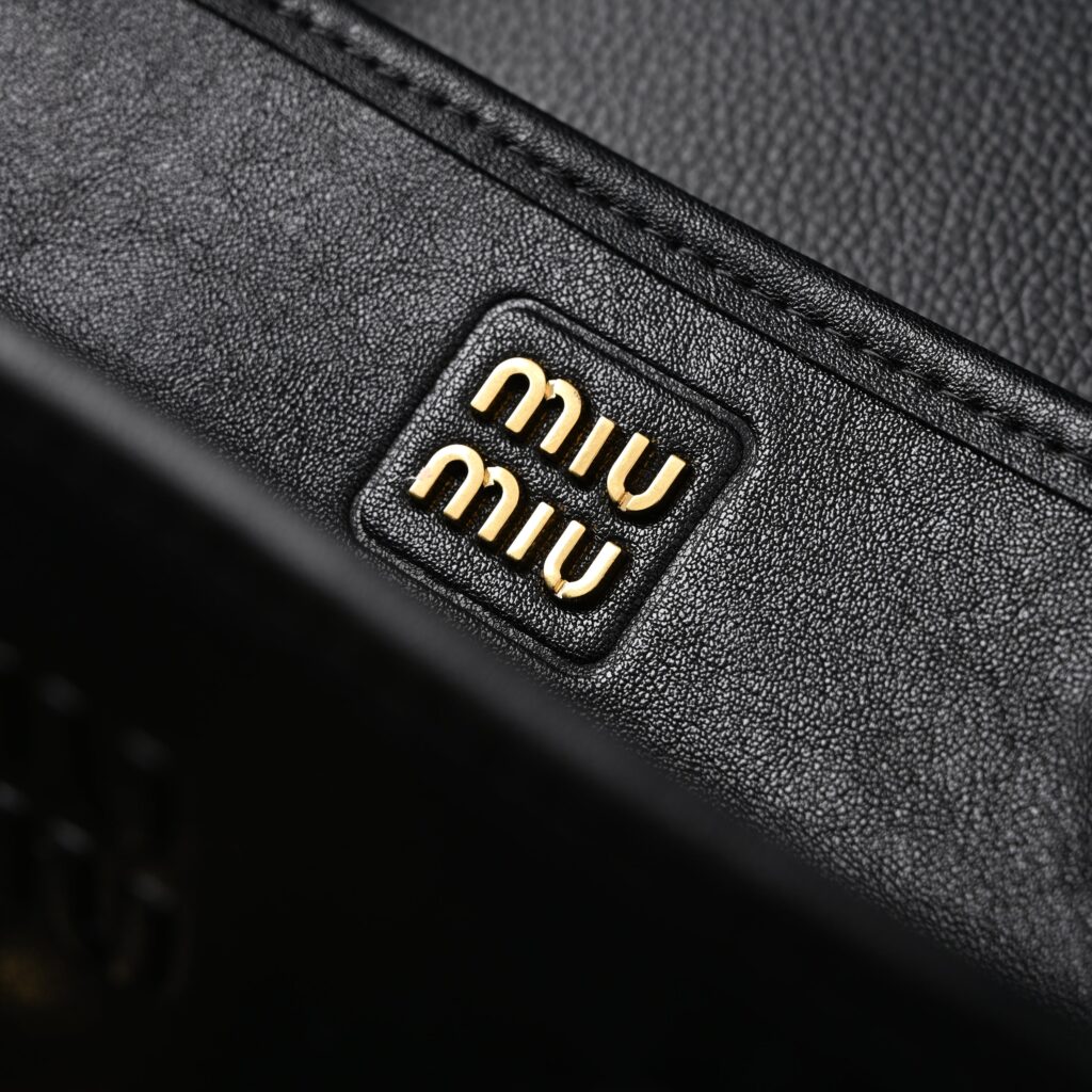 Miu Miu Leather Tote Bag – Classic Black
