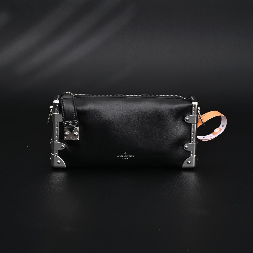 Louis Vuitton Soft Trunk Monogram Black Leather Crossbody Bag