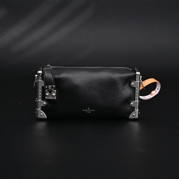Louis Vuitton Soft Trunk Monogram Black Leather Crossbody Bag