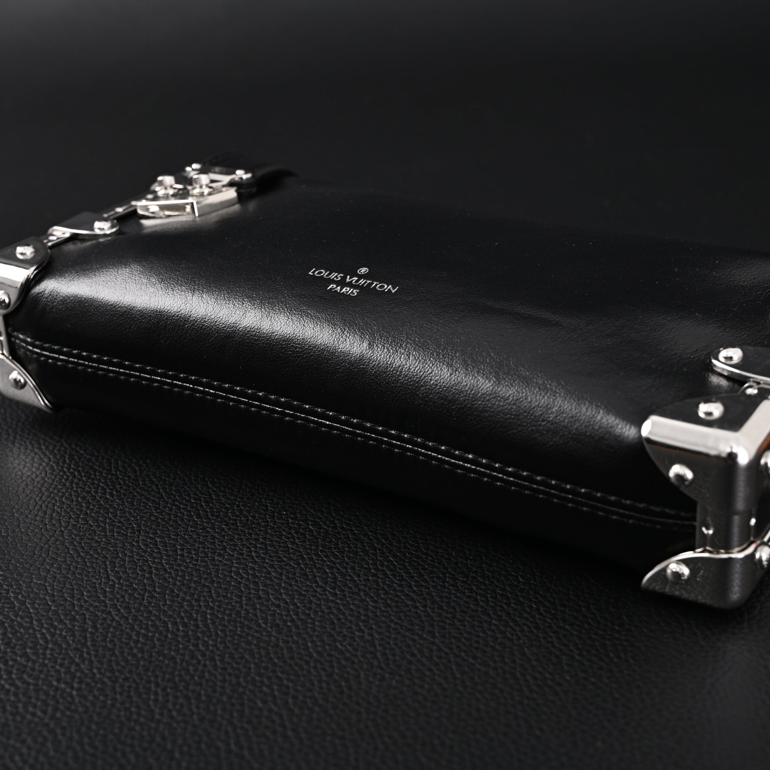 Louis Vuitton Soft Trunk Monogram Black Leather Crossbody Bag - Image 8