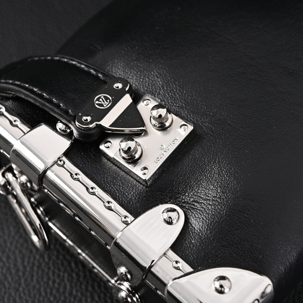 Louis Vuitton Soft Trunk Monogram Black Leather Crossbody Bag