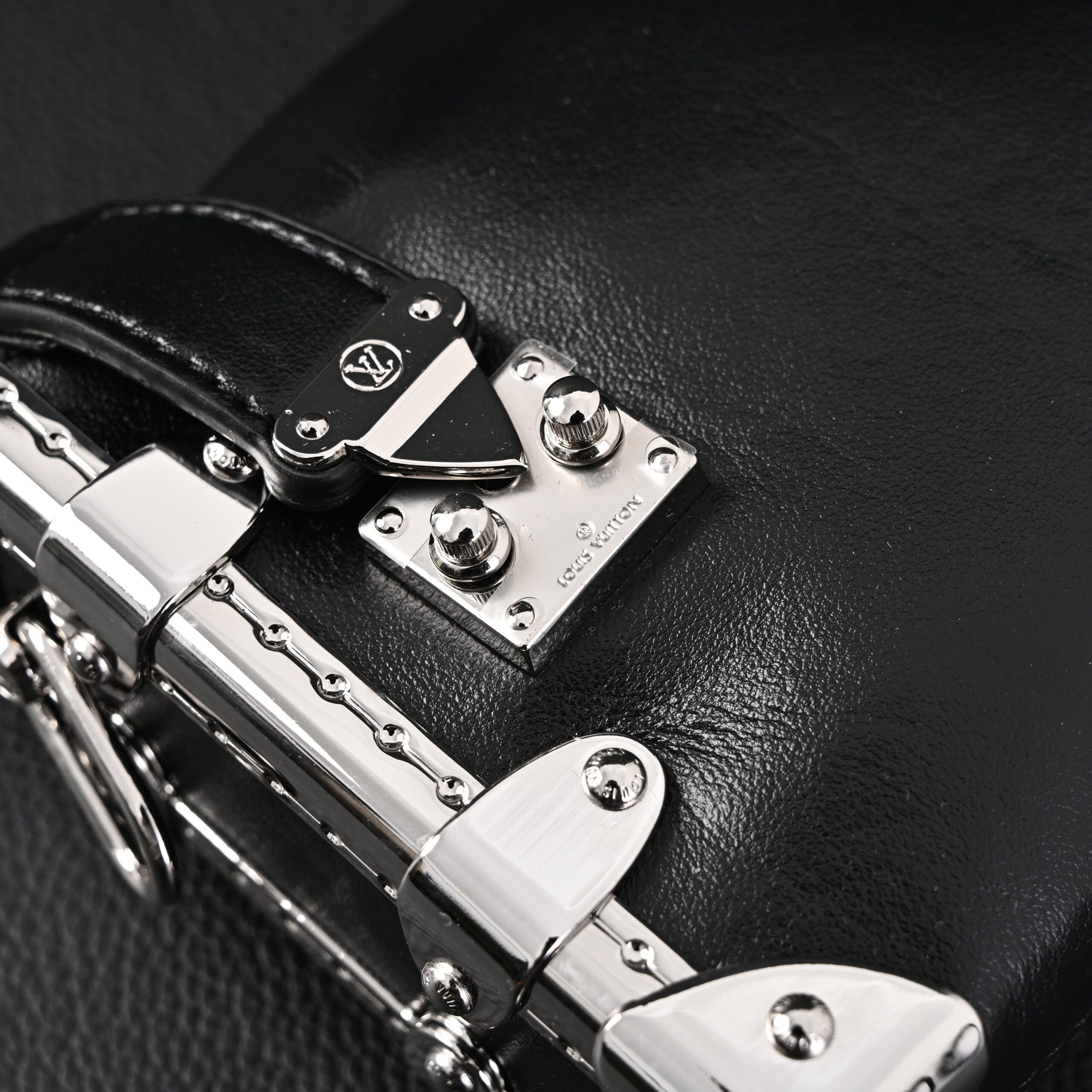 Louis Vuitton Soft Trunk Monogram Black Leather Crossbody Bag - Image 10