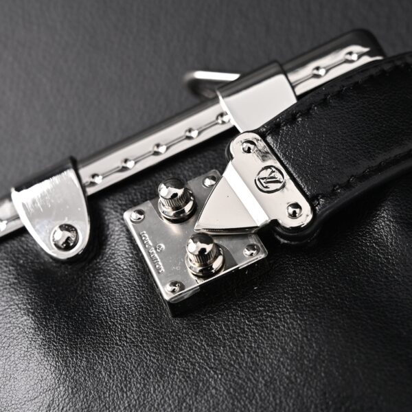 Louis Vuitton Soft Trunk Monogram Black Leather Crossbody Bag