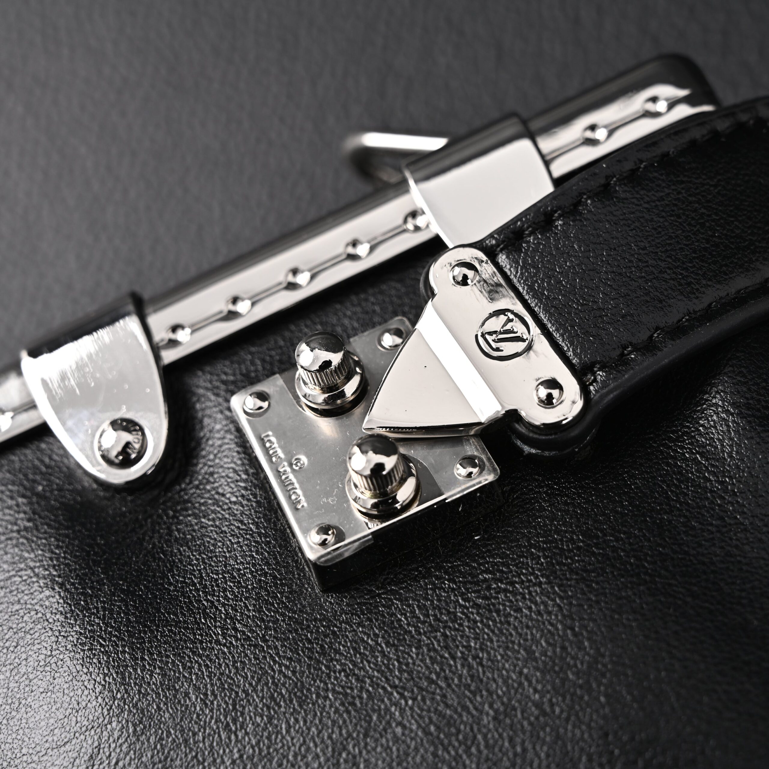 Louis Vuitton Soft Trunk Monogram Black Leather Crossbody Bag - Image 15