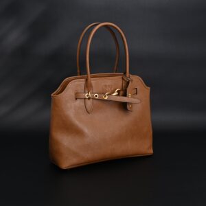 Miu Miu Leather Tote Bag – Elegant Caramel Brown - Image 13