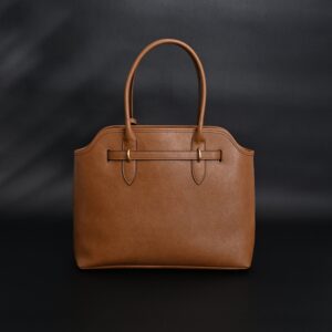 Miu Miu Leather Tote Bag – Elegant Caramel Brown - Image 15
