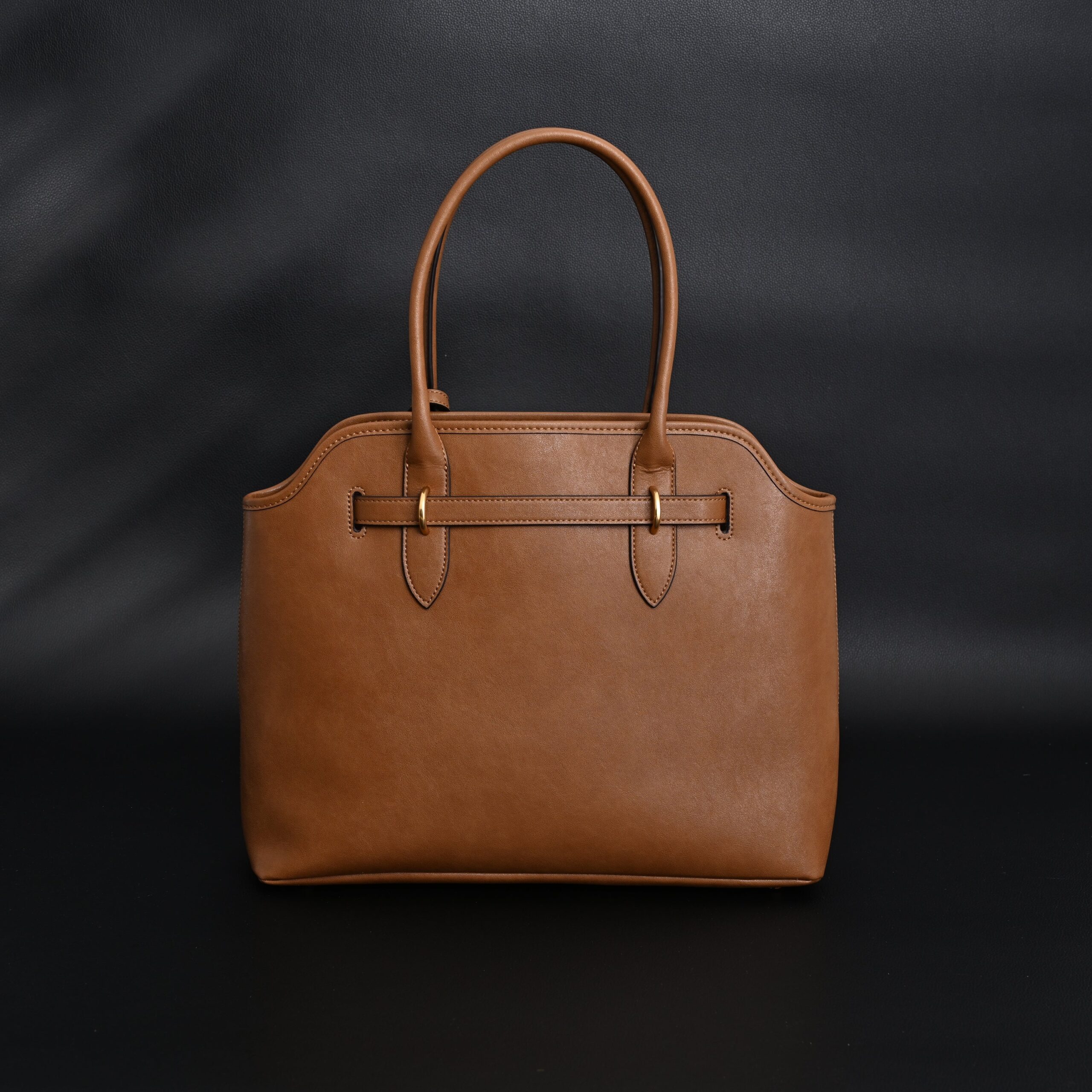 Miu Miu Leather Tote Bag – Elegant Caramel Brown - Image 15