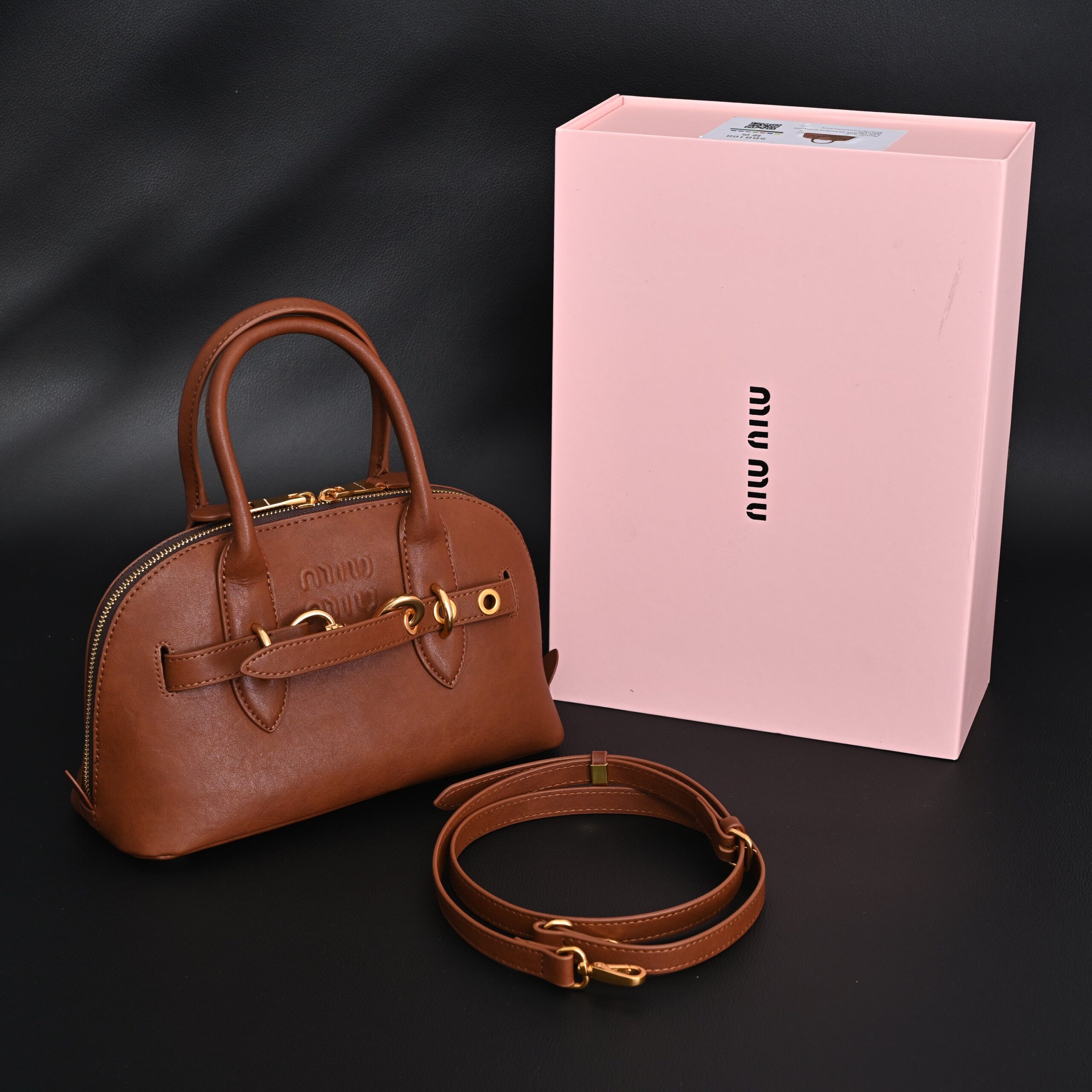 Gucci Horsebit 1955 Brown Leather Top Handle Bag - Image 1