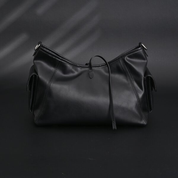 Louis Vuitton Montaigne Black Mahina Leather Shoulder Bag