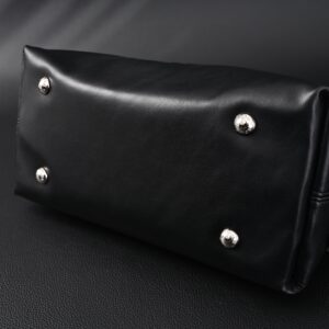 Louis Vuitton Montaigne Black Mahina Leather Shoulder Bag - Image 8