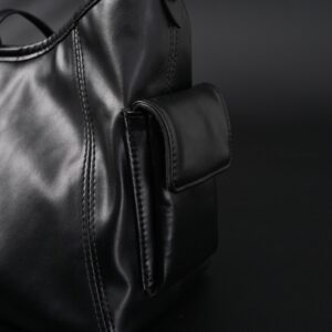 Louis Vuitton Montaigne Black Mahina Leather Shoulder Bag - Image 12