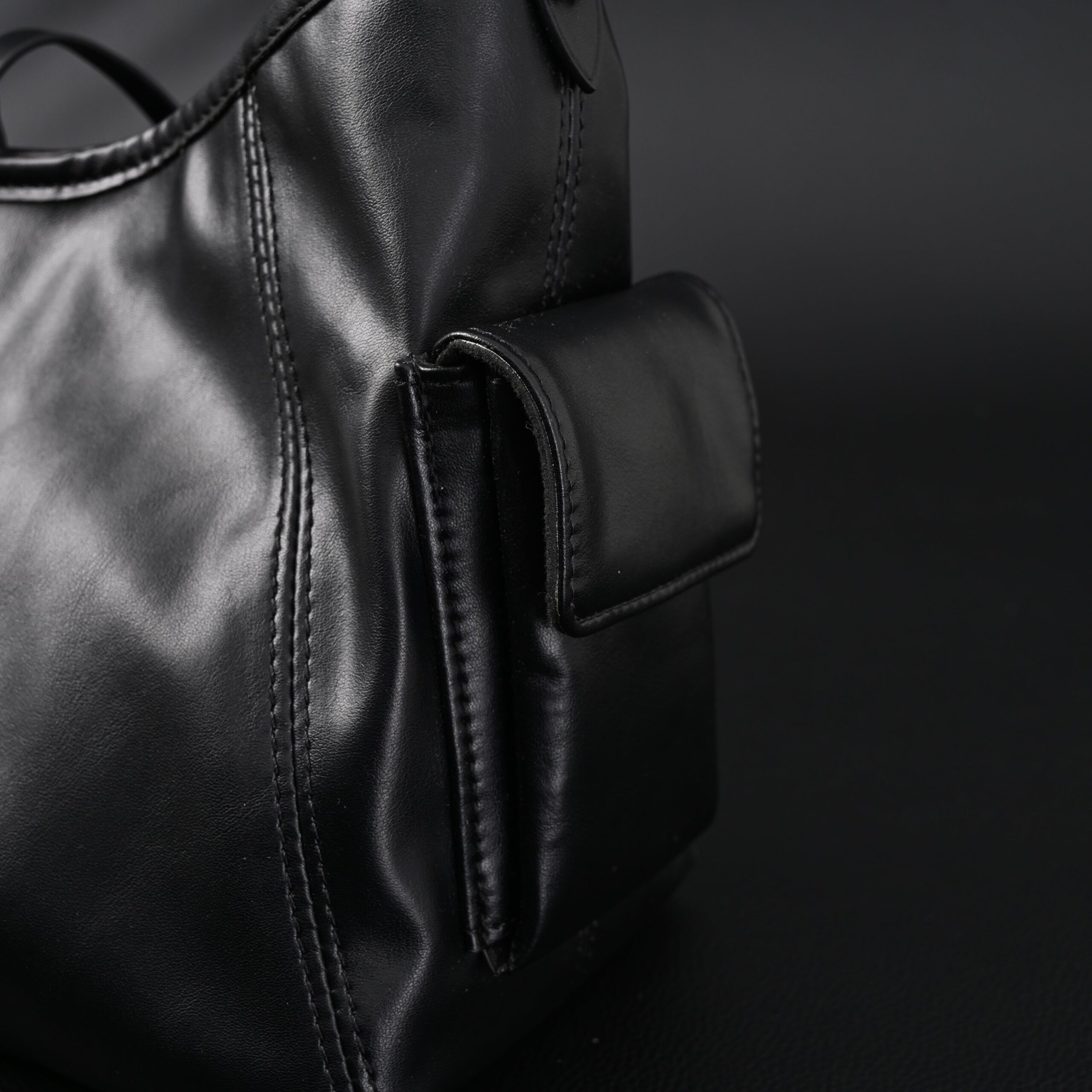 Louis Vuitton Montaigne Black Mahina Leather Shoulder Bag - Image 12