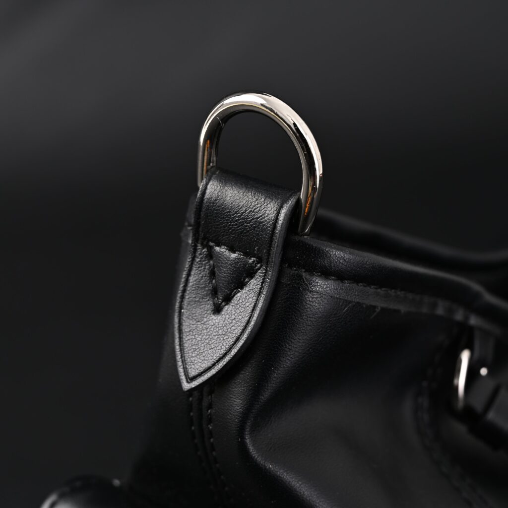 Louis Vuitton Montaigne Black Mahina Leather Shoulder Bag