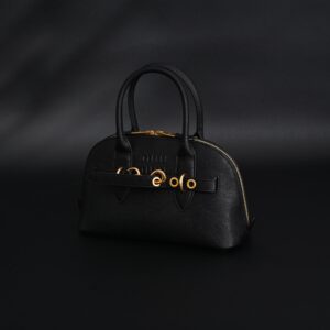 Miu Miu Black Leather Satchel Bag – Medium Structured Tote - Image 7
